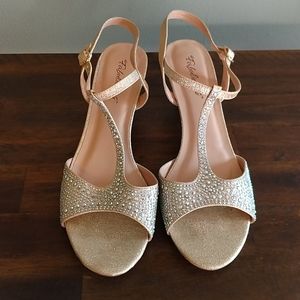 Fabulicious Nude Shimmer Heels